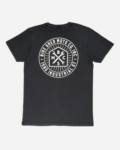 BSMC 1580 Roundel T Shirt - Washed Black