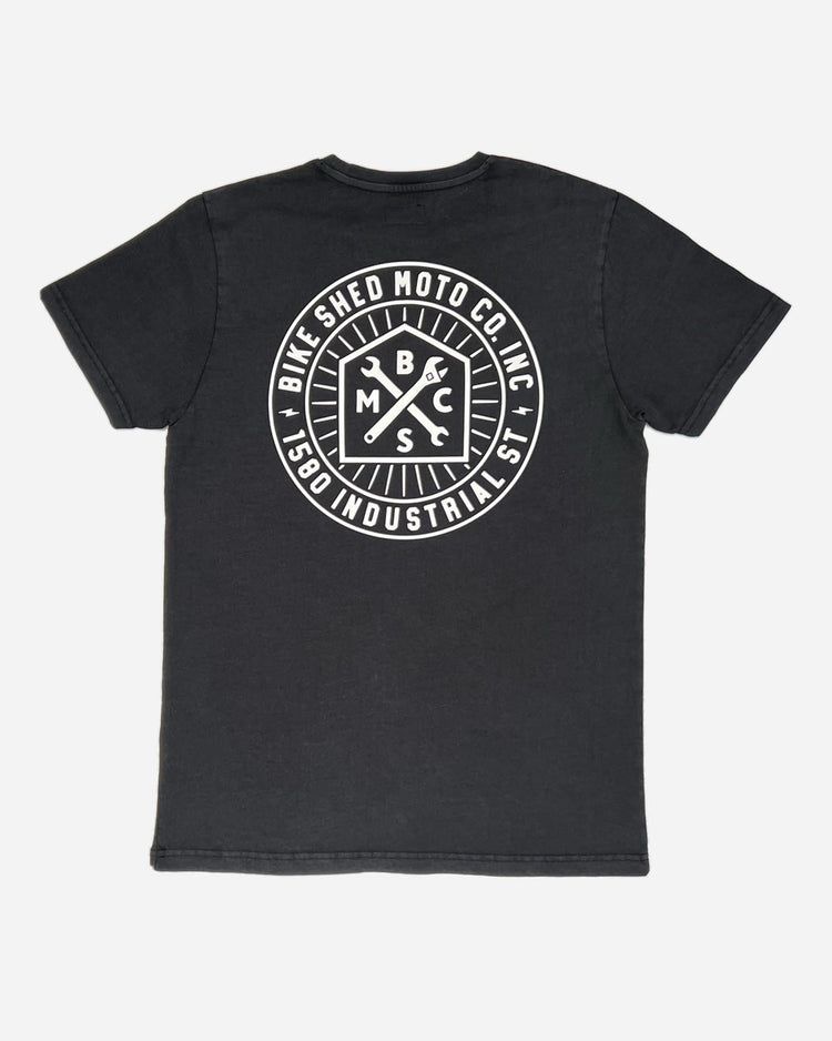 BSMC 1580 Roundel T Shirt - Washed Black