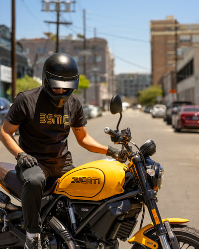 BSMC '77 T Shirt - Black/Gold