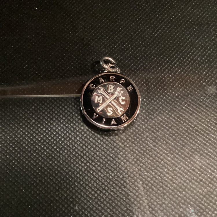 Carpe Viam Spanner Circle Charm