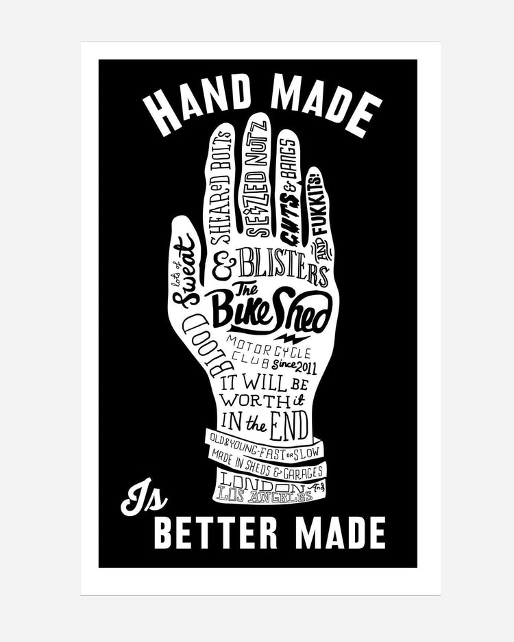 BSMC x Dave Buonaguidi "Handmade Is Better Made" Print - Black