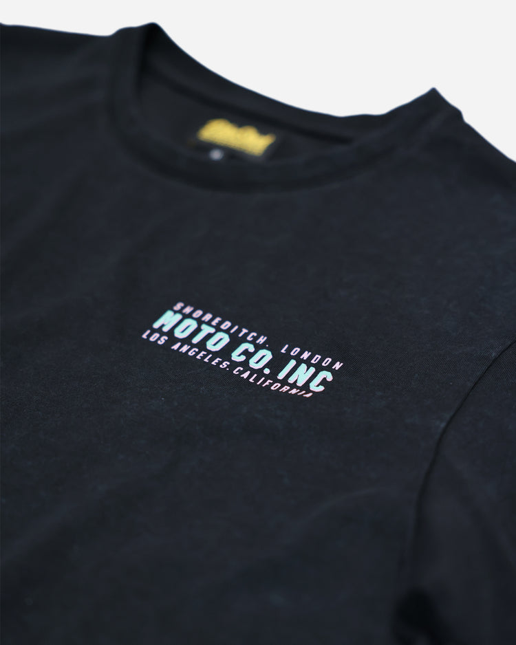 BSMC Billboard T-Shirt - Black, front logo close up