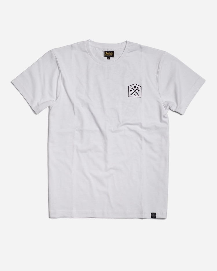 BSMC Retail T-shirts BSMC 1580 Roundel T Shirt - White, front