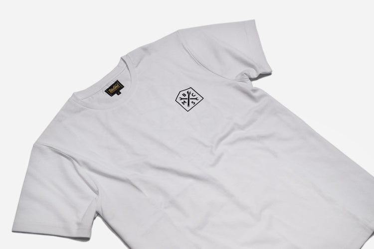 BSMC Retail T-shirts BSMC 1580 Roundel T Shirt - White, front close up