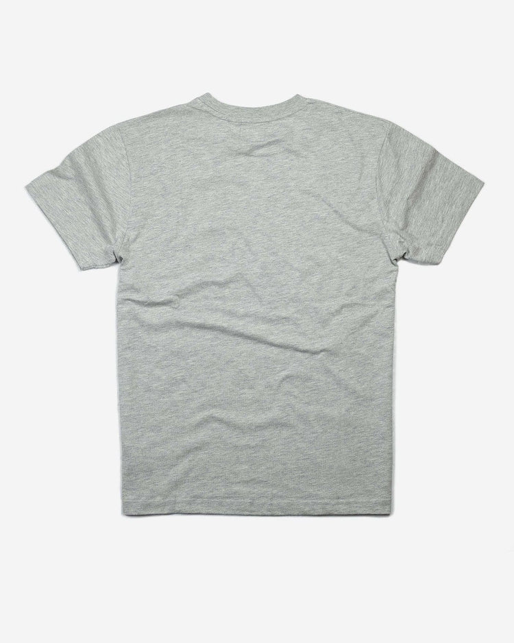BSMC '77 T Shirt - Grey/Turquoise, back