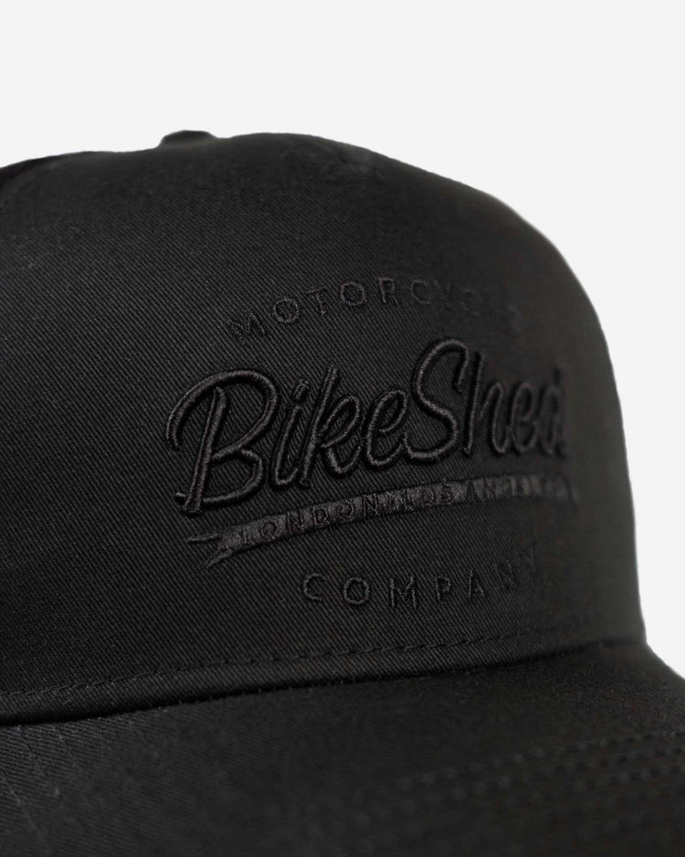 BSMC Company Cap - Black, Close up