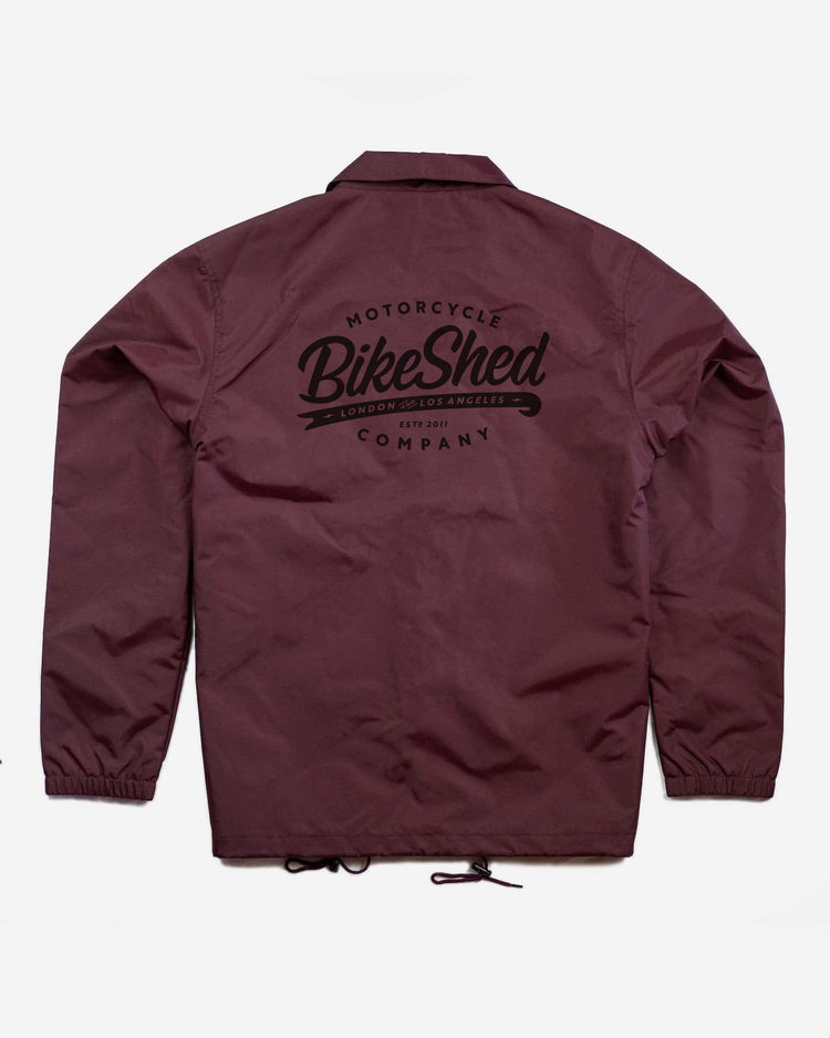 BSMC Company Coach Jacket - Burgundy, back