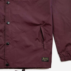 BSMC Company Coach Jacket - Burgundy, pocket close up