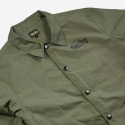 BSMC Company Coach Jacket - Khaki Green, close up