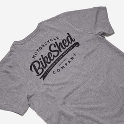 BSMC Company T-Shirt - Grey, back close up