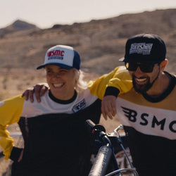 Smiles all round! Wearing 2 of our BSMC Race Jerseys