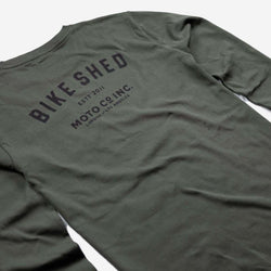 BSMC Estd. LS220P - Khaki, back logo close up