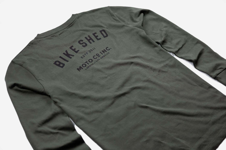 BSMC Estd. LS220P - Khaki, back logo close up