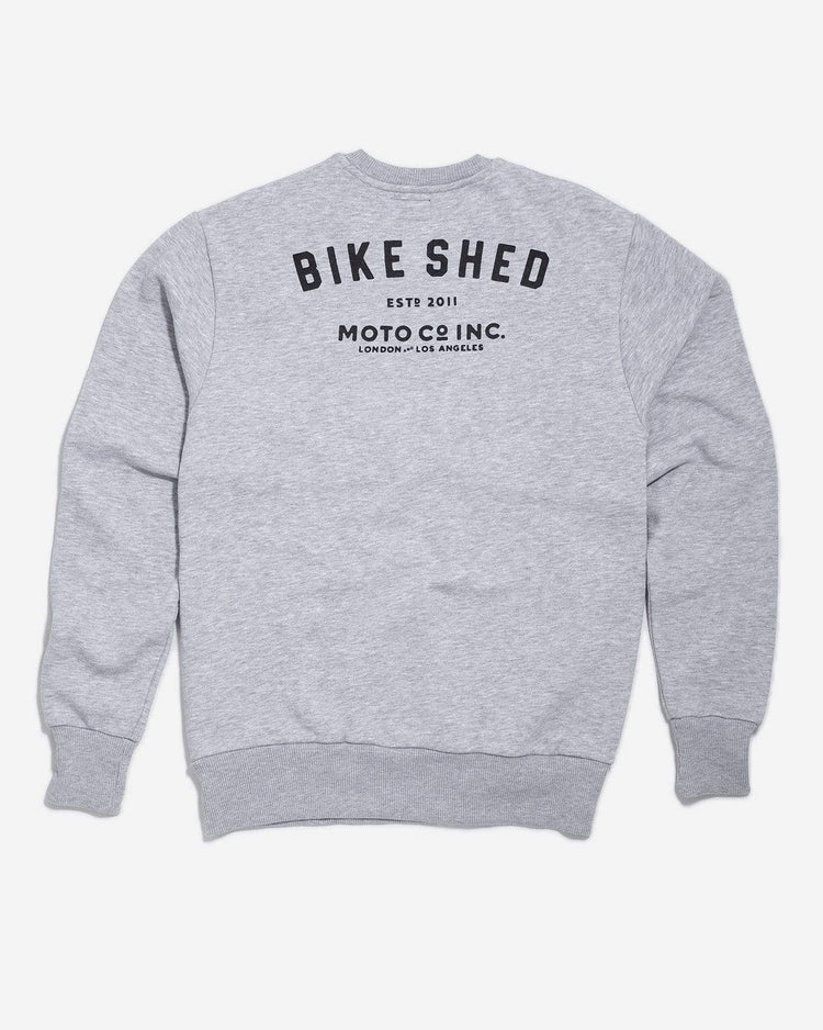 BSMC ESTD. Sweatshirt - Grey Marl, back