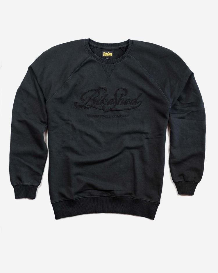 BSMC Garage Sweat - Washed Black, front