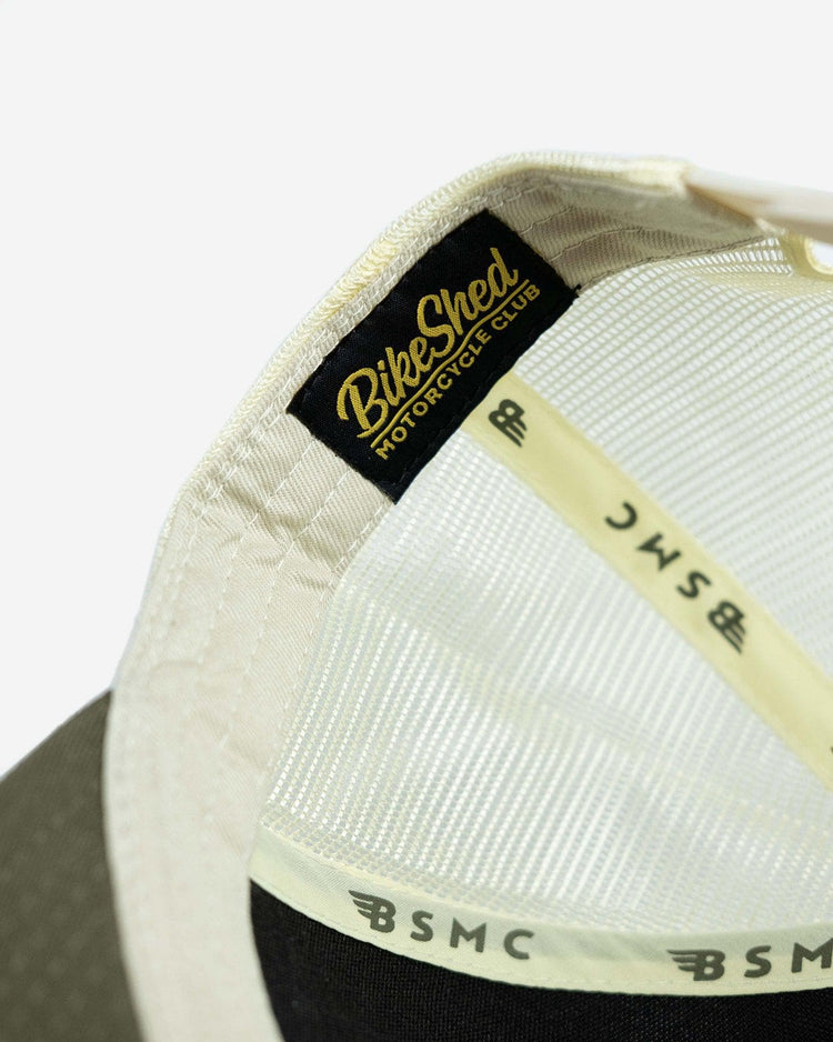 BSMC Inc. Cap - Khaki & Cream, inside