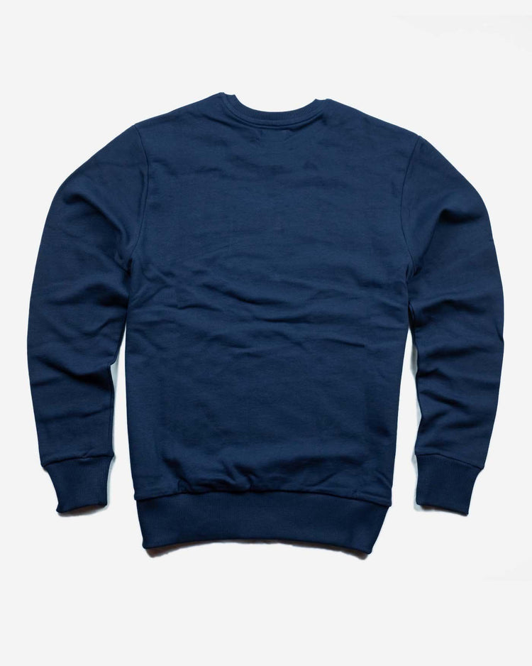 BSMC Moto Co. Sweat - Navy/Mustard, back