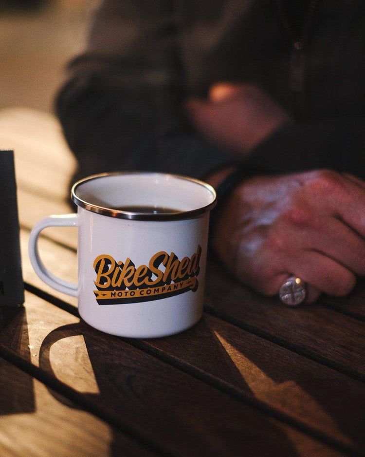 BSMC Mural Mug with coffee