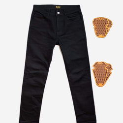 BSMC Protective - Road Jean - Black, front with armour