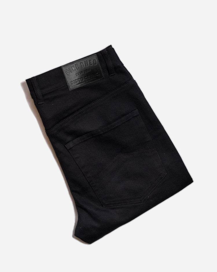 BSMC Resistant - BSR01 Jean - Black, folded showing back pocket