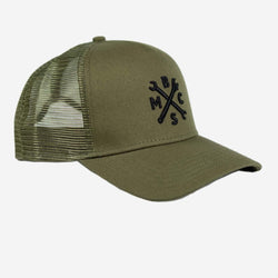 BSMC Spanners Cap - Khaki Green, side on