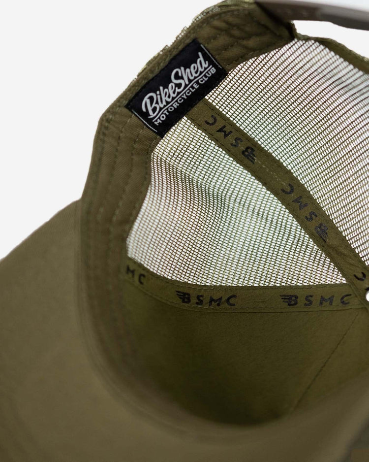 BSMC Spanners Cap - Khaki Green, inside