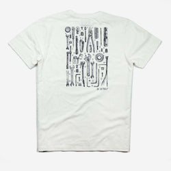 BSMC Toolkit T Shirt - White, back