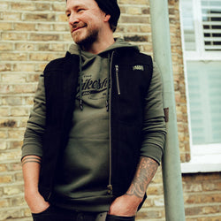 Donny wearing our BSMC Utility Vest - Black