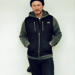 Donny wearing our BSMC Utility Vest - Black