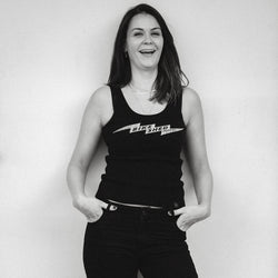 Ellie wearing our BSMC Women's Lightning Vest - Black
