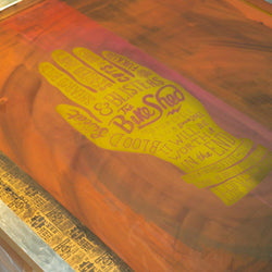 BSMC x Dave Buonaguidi - Motorcycle Pulled "Handmade Is Better Made" Print, preparation