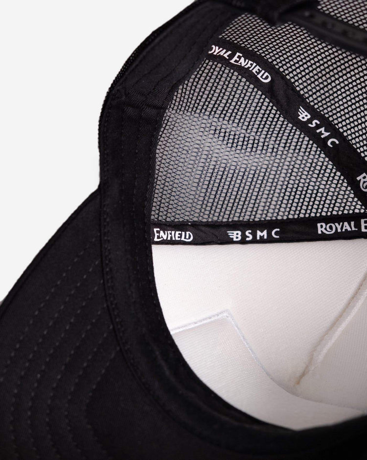 BSMC x Royal Enfield Aspect Cap - Black & White, inside
