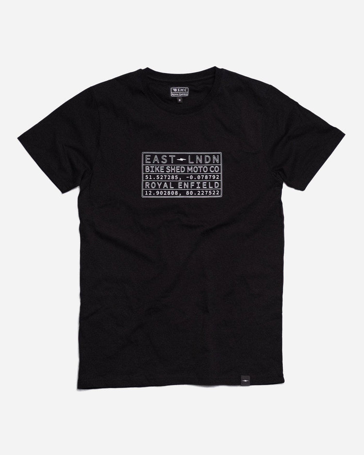 BSMC x Royal Enfield Vinplate T Shirt - Black, front