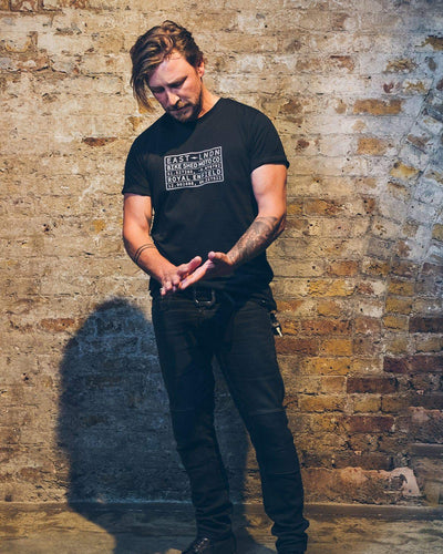 BSMC x Royal Enfield Vinplate T Shirt - Black