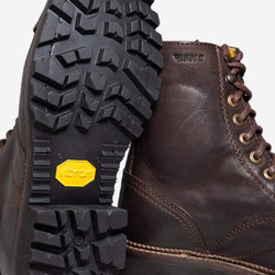 BSMC X Umberto Luce Boot - Coffee Brown, vibram sole
