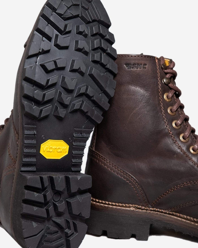 BSMC X Umberto Luce Boot - Coffee Brown, vibram sole