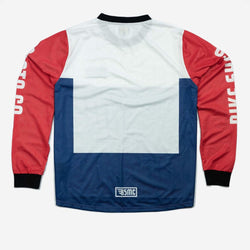 BSMC XR Race Jersey - WHITE/BLUE/RED, back