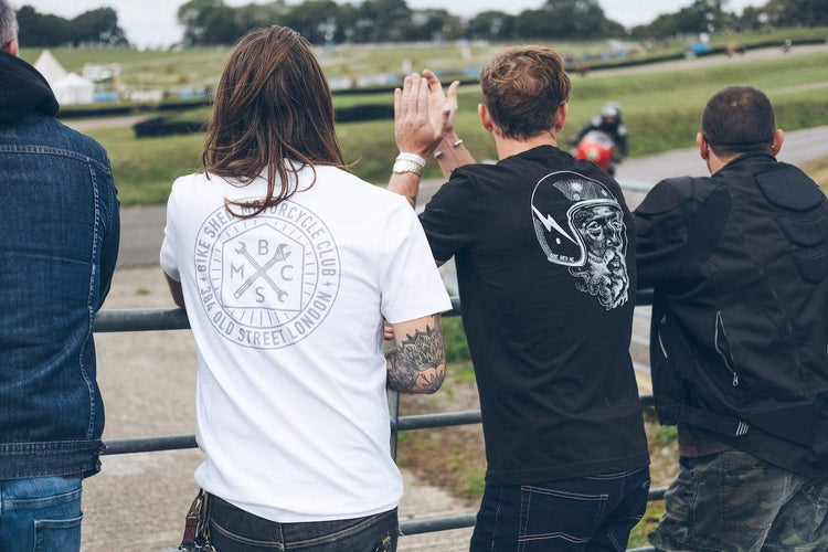 Model wearing our BSMC Zeus T Shirt