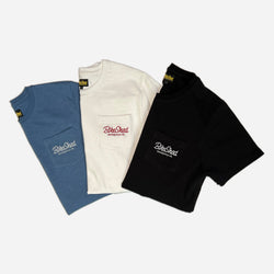BSMC Chain T Shirt - Off White, Black & Blue Trio