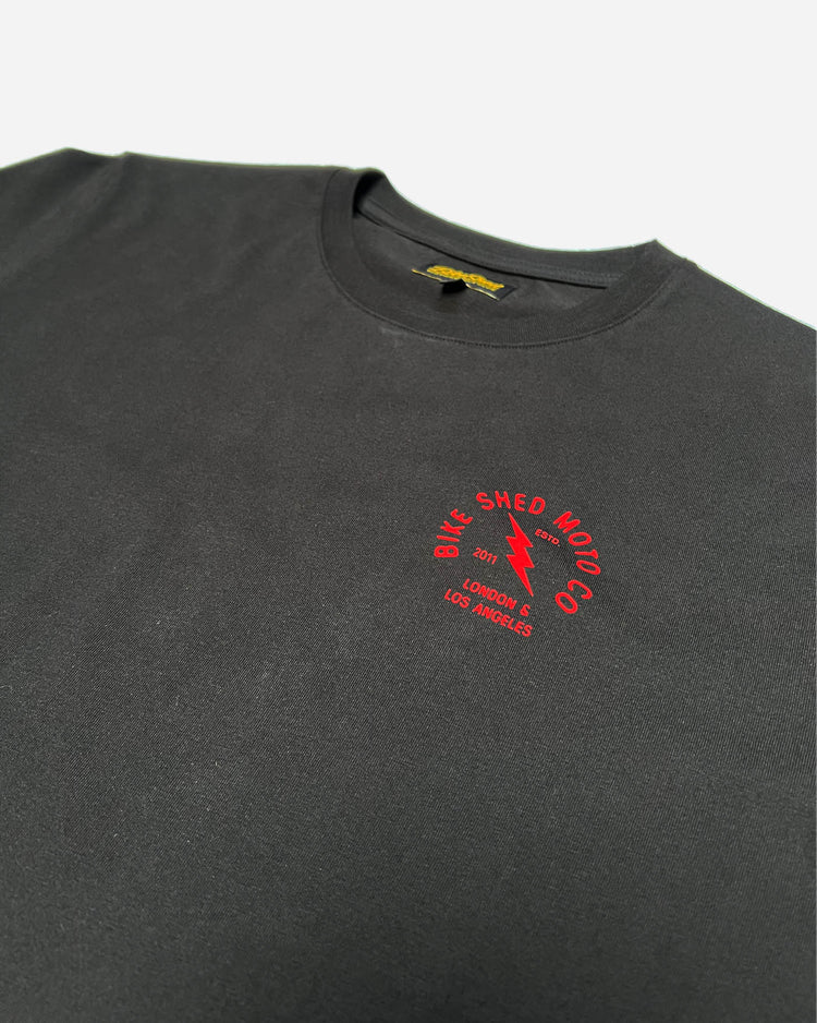 BSMC Common Ground T Shirt - Black, logo close up