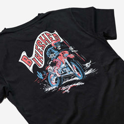BSMC Dead Dakar Doug T Shirt - Black, back print close up