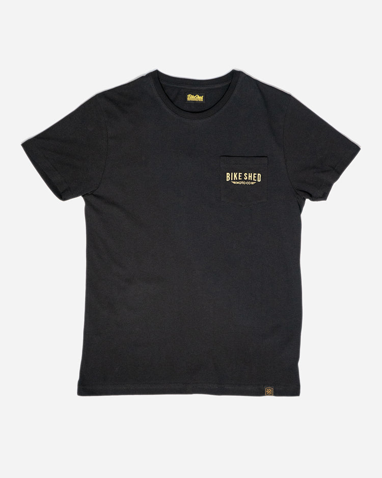 BSMC Deco Pocket T Shirt - Black, front