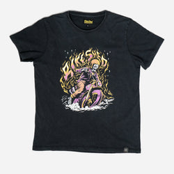 BSMC Women's Speed Demon T-Shirt - Washed Black, front
