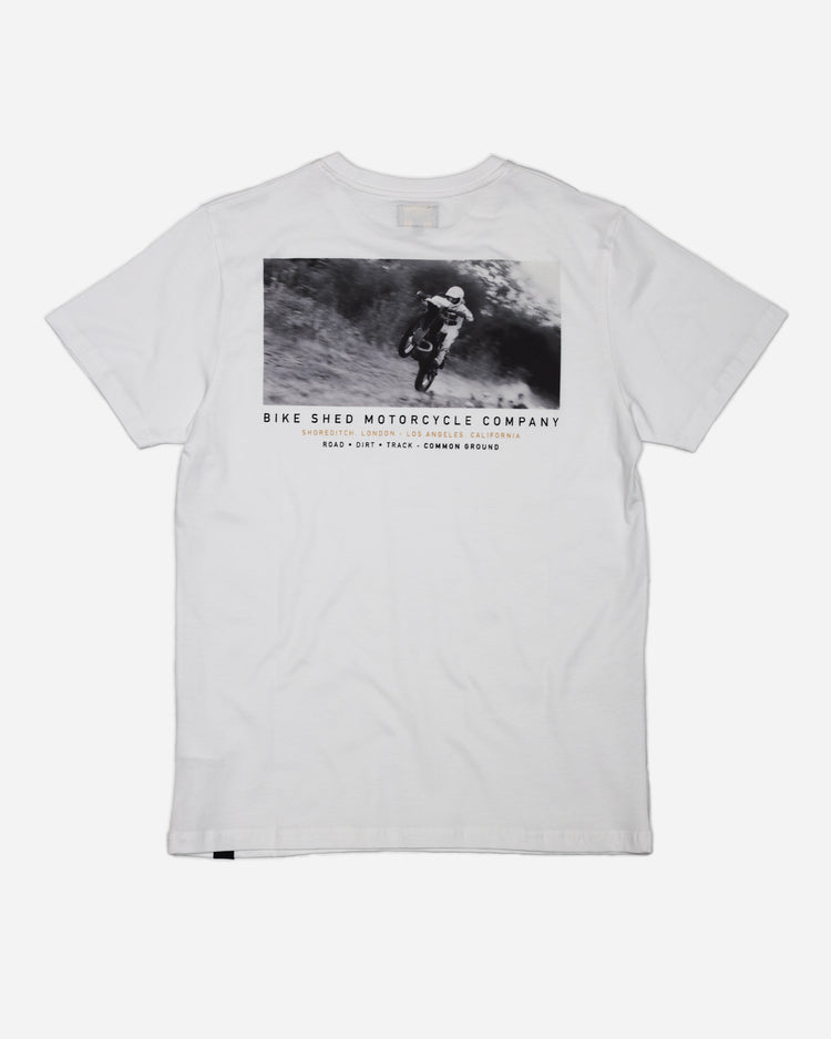 BSMC Dirt Shot T-Shirt - White, back