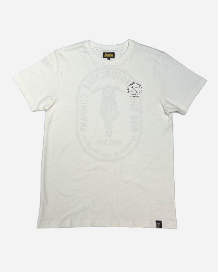 BSMC Drop Bars T Shirt - White, front