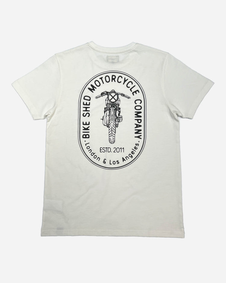 BSMC Drop Bars T Shirt - White, back
