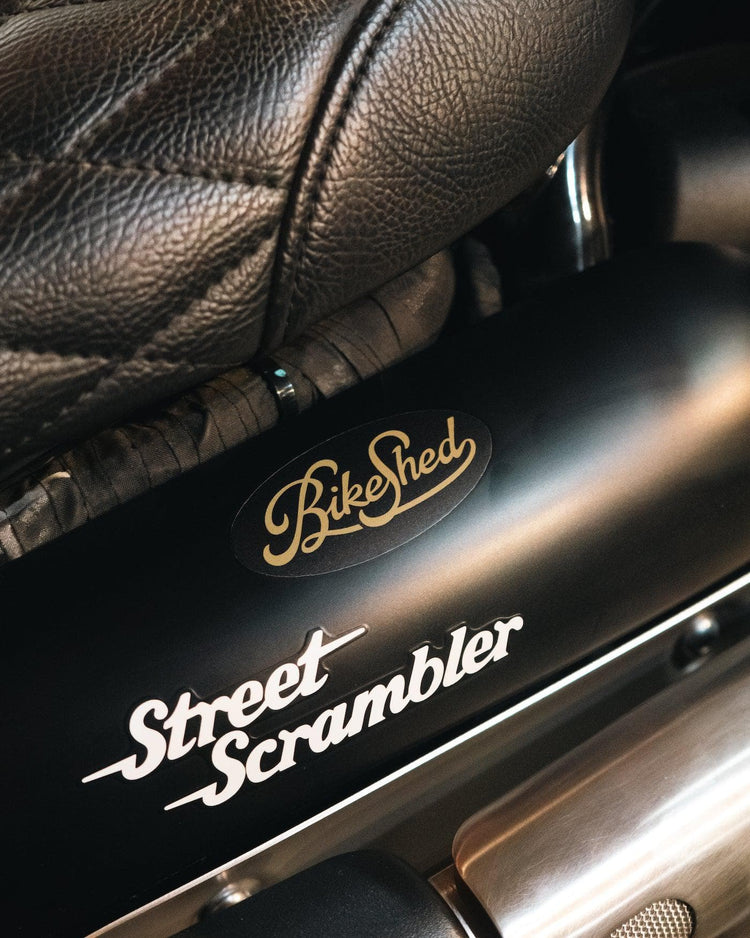 BSMC Sticker on a Triumph 