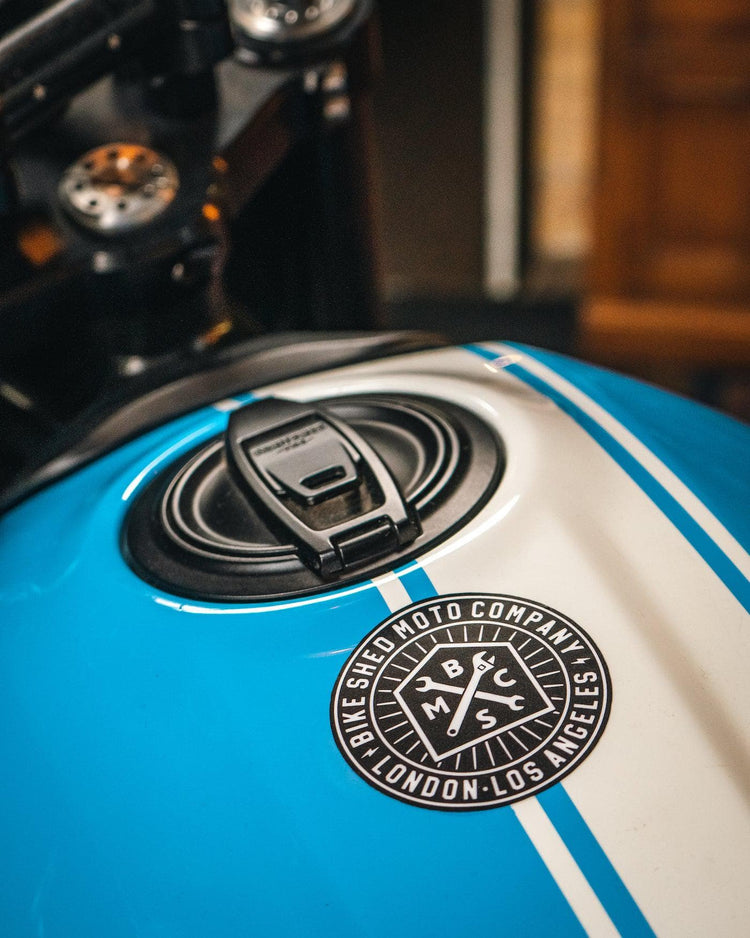 BSMC Sticker on a Ducati