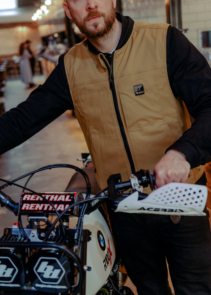BSMC x Alpinestars TechAir 3 Canvas Airbag Vest - Tan