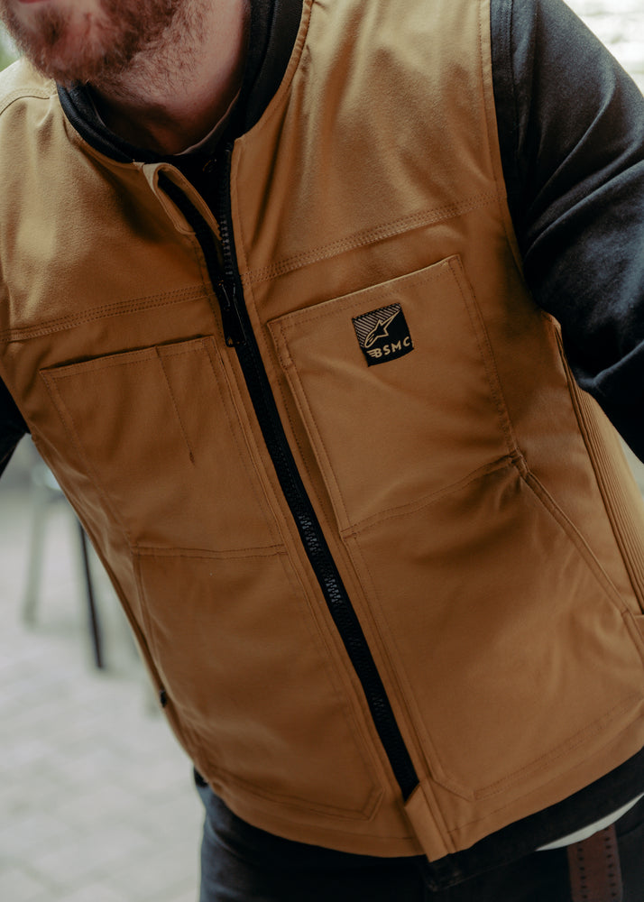 BSMC x Alpinestars TechAir 3 Canvas Airbag Vest - Tan